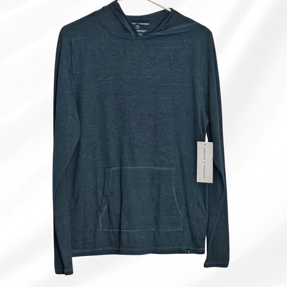 2/$30 Threads 4 Thought Long Sleeve Hooded Shirt Size S NWT